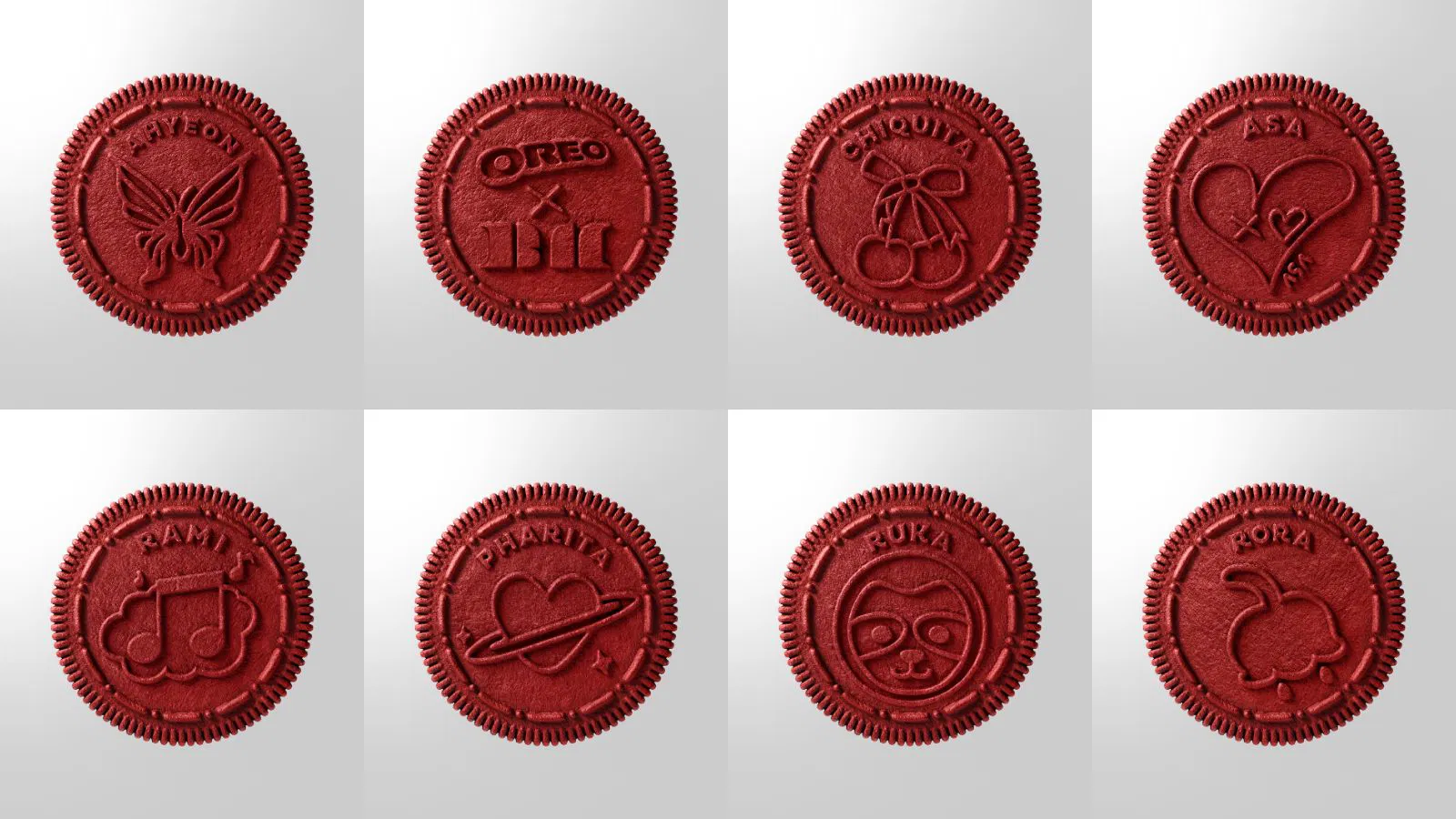 OREO x BABYMONSTER collab with custom cookie art