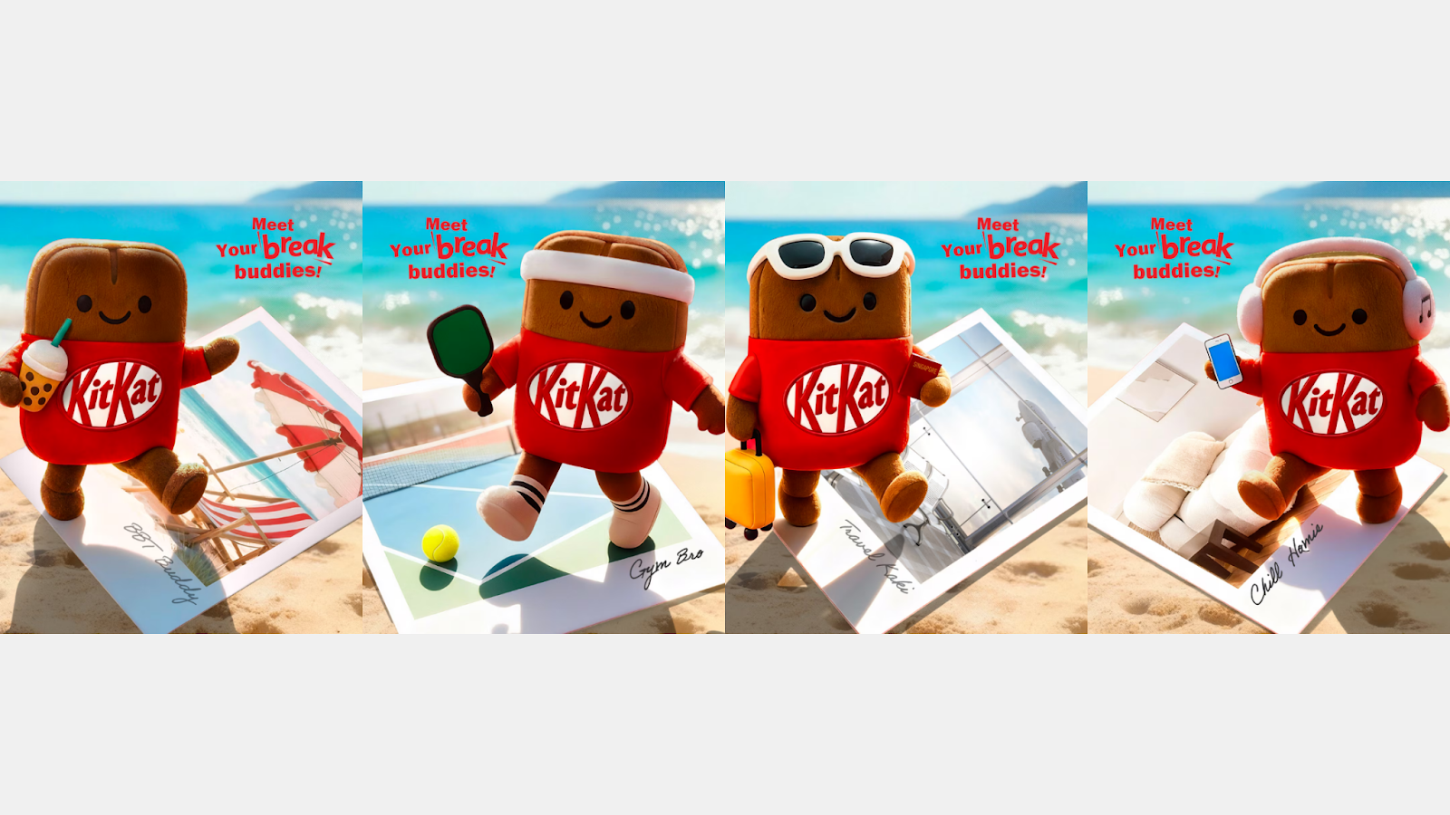 KitKat Break Buddies in 4 different themes