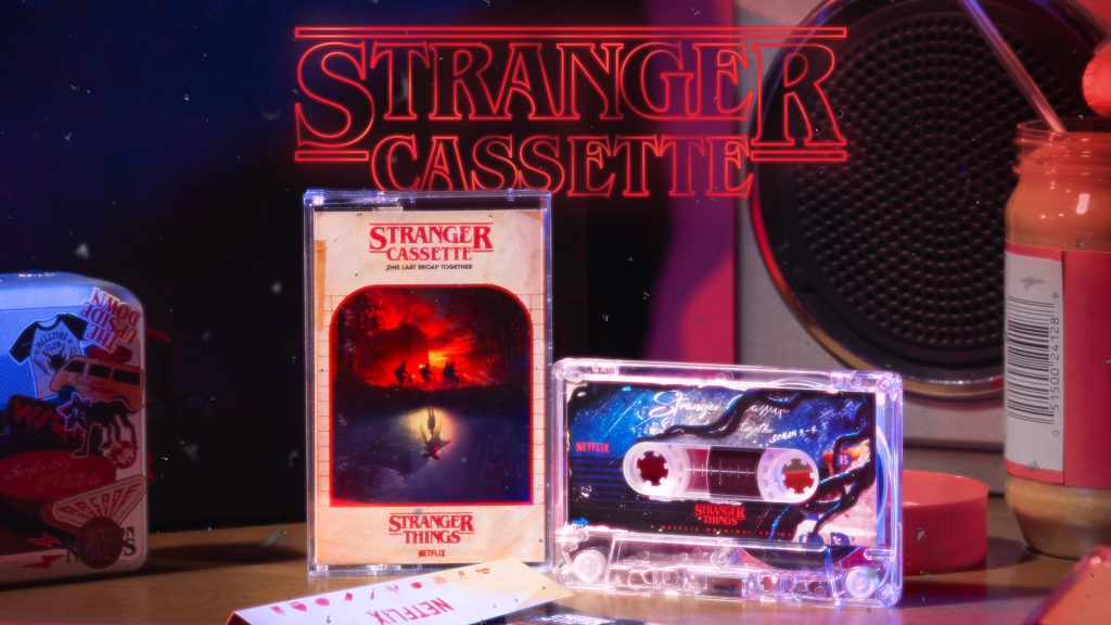Netflix Stranger Thing's cassette campaign image
