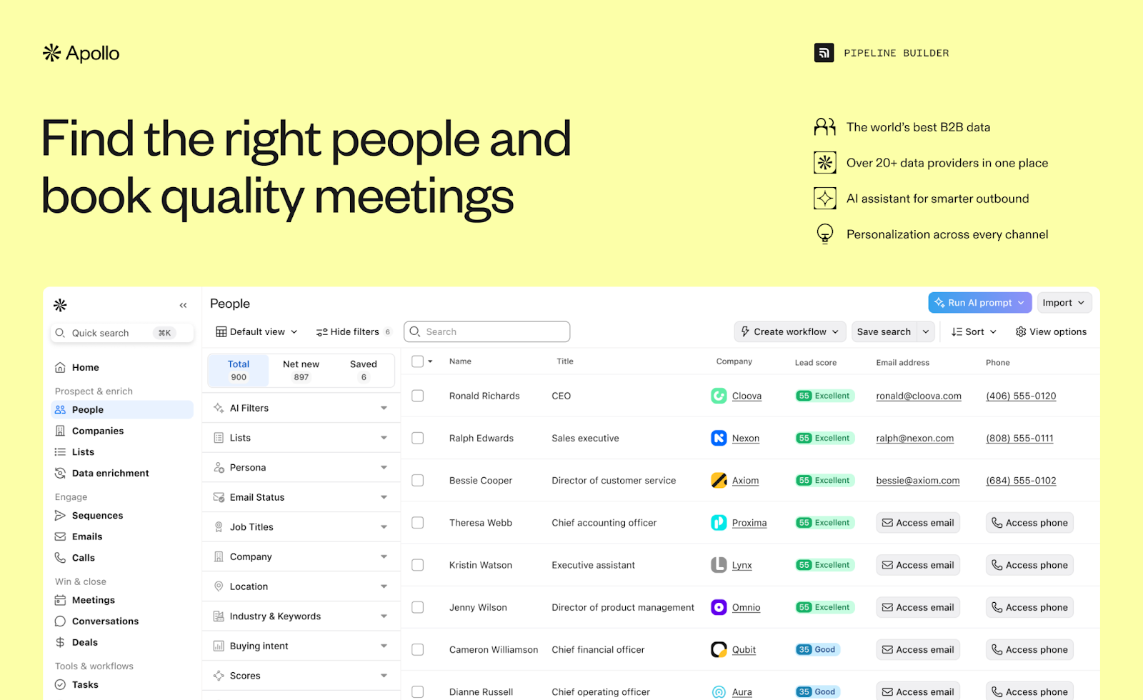 Best lead generation tools - Apollo