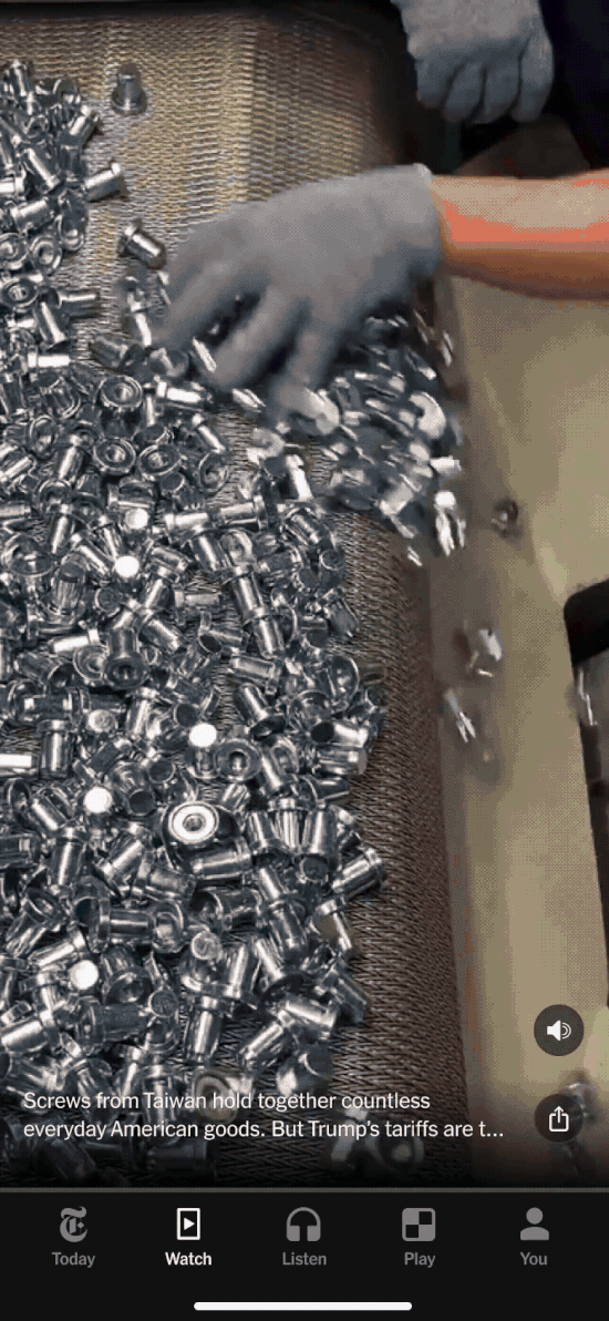 The New York Times Watch Tab