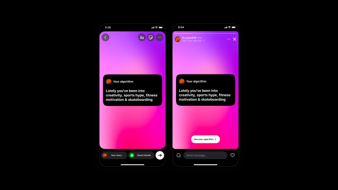 Instagram "Your Algorithm" feature - Shows users what topics influence their Reels feed