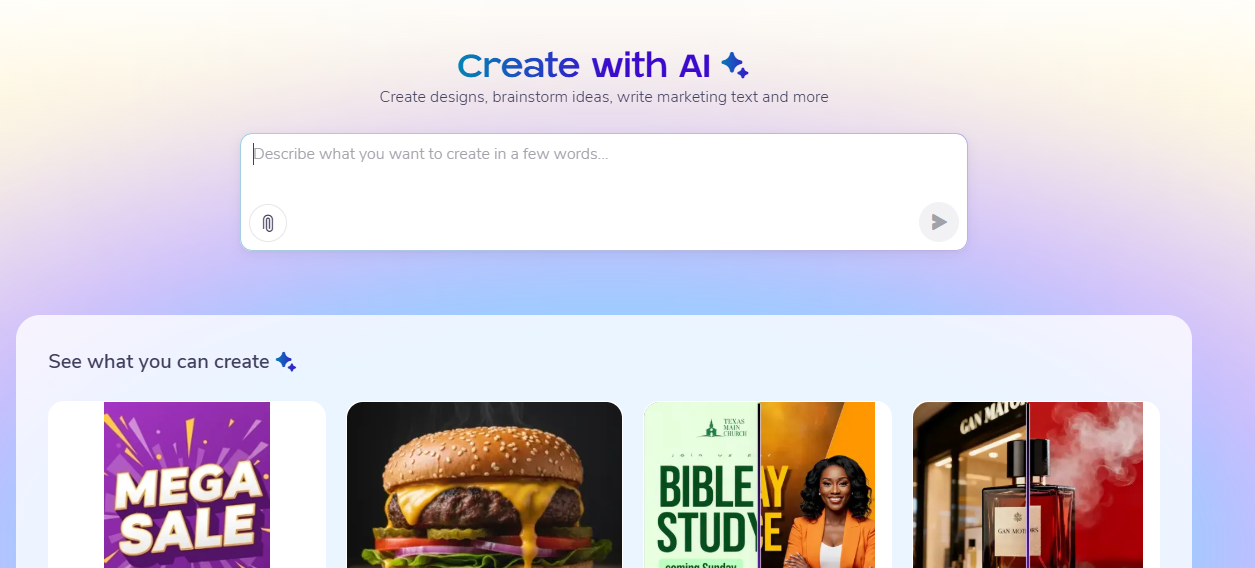 AI marketing tools for content creation - PosterMyWall