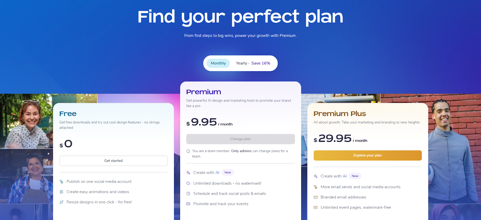 PosterMyWall pricing