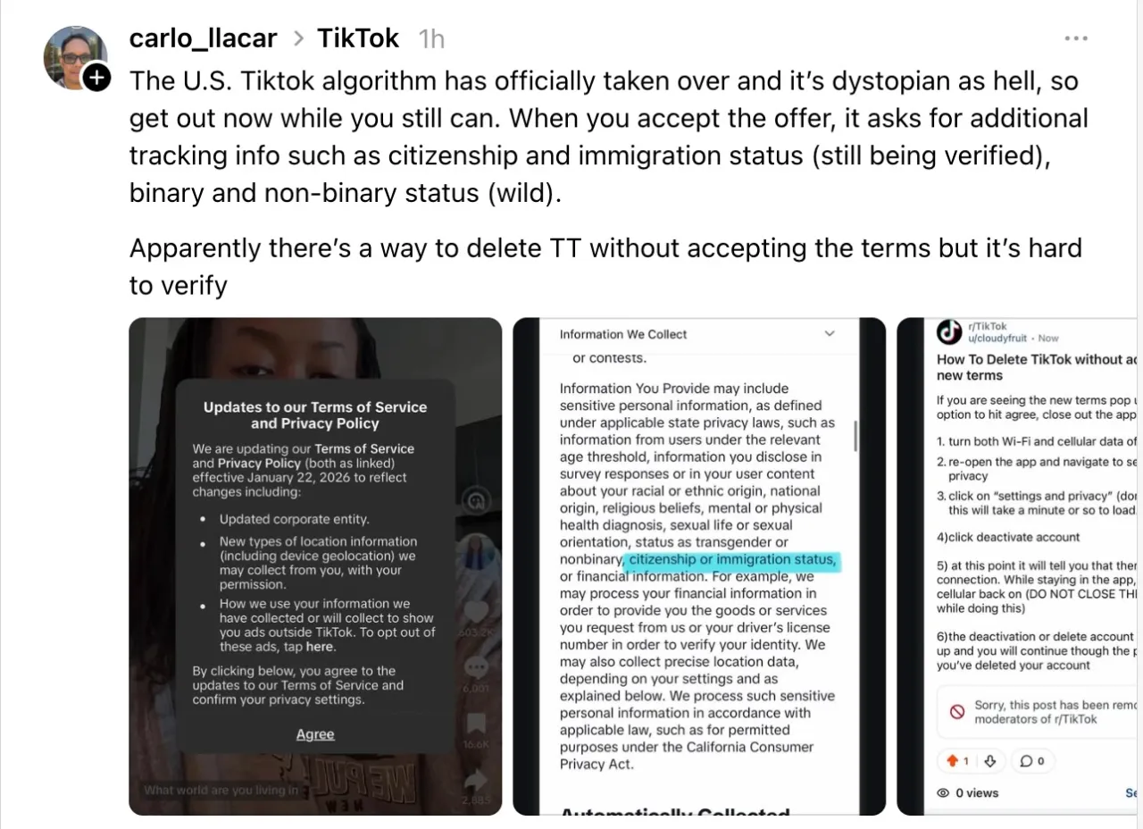 Image credits TechCrunch: Screenshot of a public post on Threads