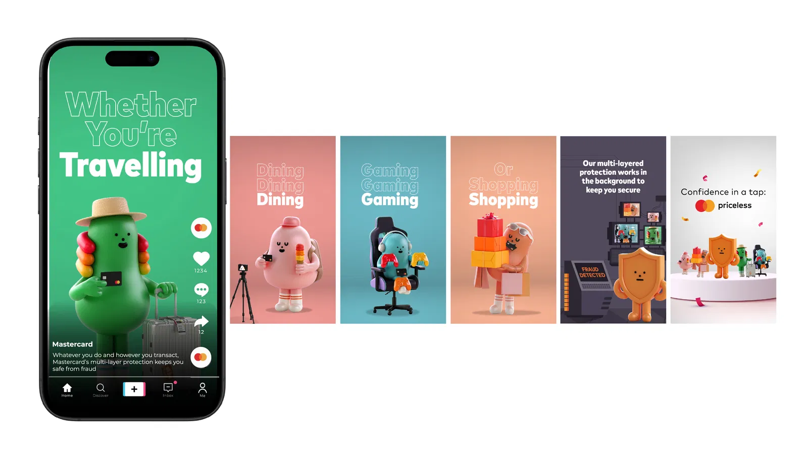 Mastercard Protected Monsters campaign - Relatable monsters