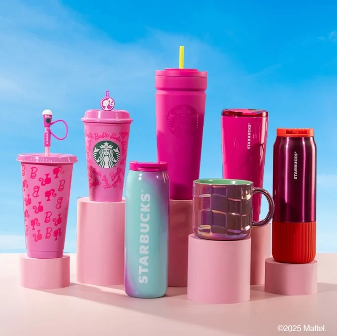 Starbucks IP brand collaborations: Barbie