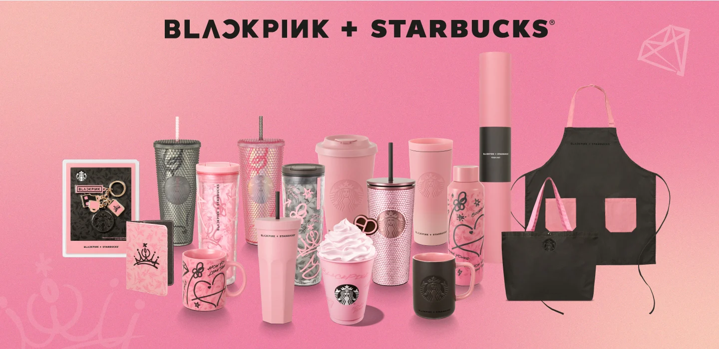 Starbucks IP brand collaborations: Blackpink