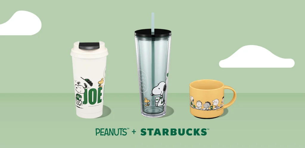 Starbucks IP brand collaborations: Peanuts