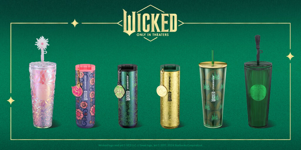 Starbucks IP brand collaborations: Wicked