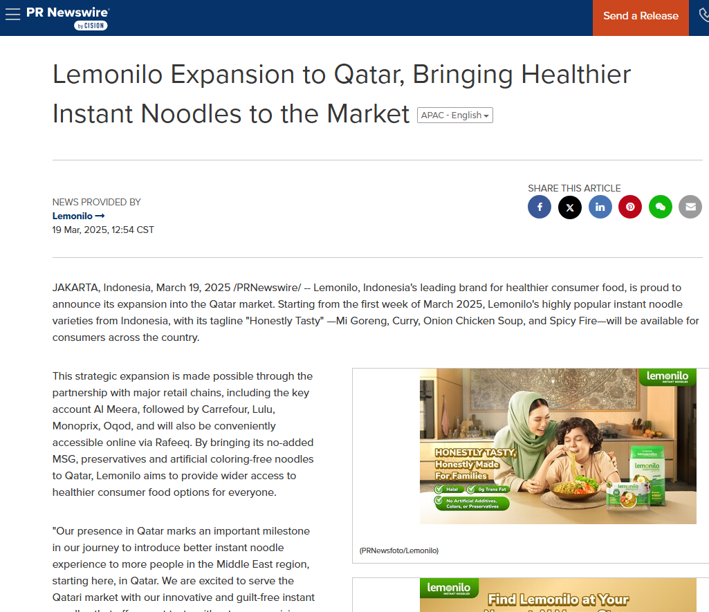 press release examples - market expansion