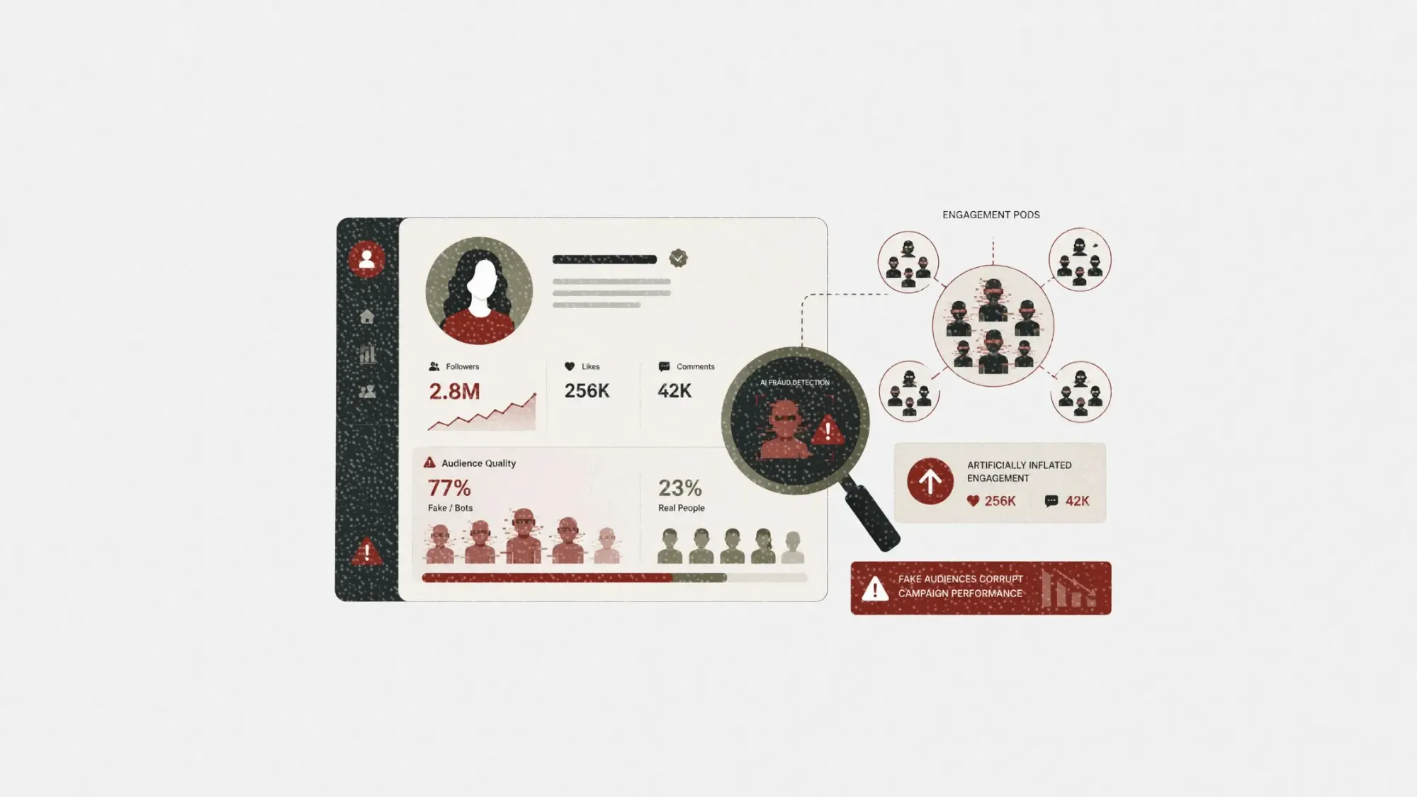 Influencer marketing fraud in 2026: how to detect fake followers, bots, and engagement pods