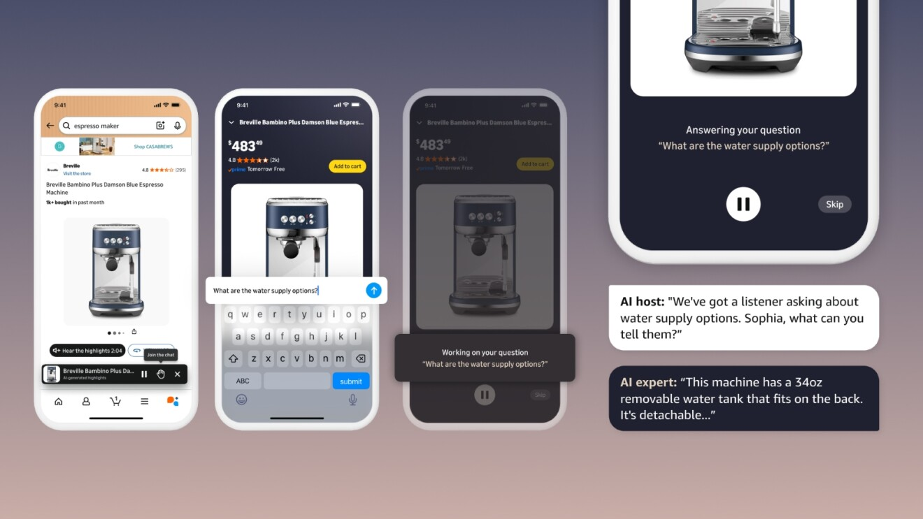 Amazon - Join the chat feature