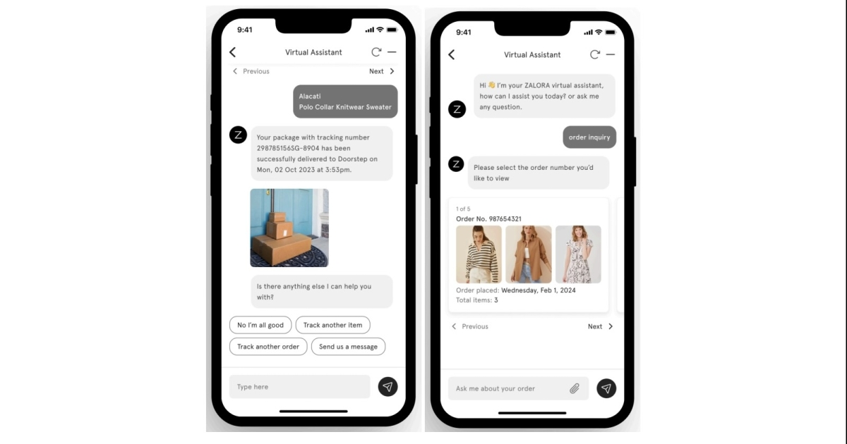 Zalora multilinggual AI chatbot