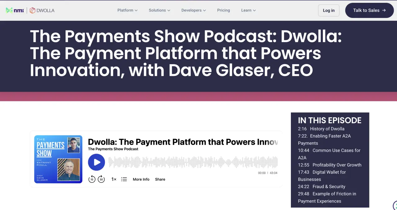pr strategy examples - dwolla podcast