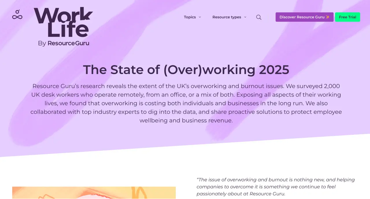 PR strategy examples - resourceguru report