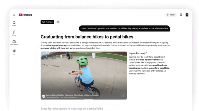 Ask YouTube brings conversational AI search to video as YouTube expands Gemini Omni for Shorts