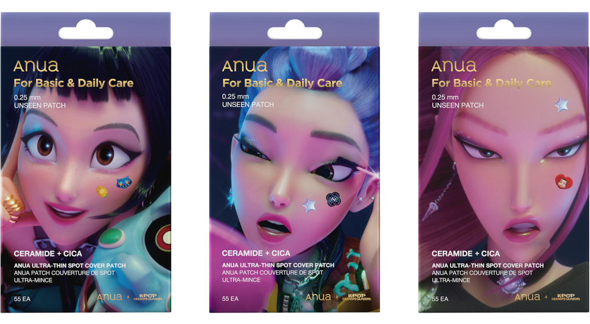 Anua and Kpop Demon Hunters: Skin care collab unseen patch series