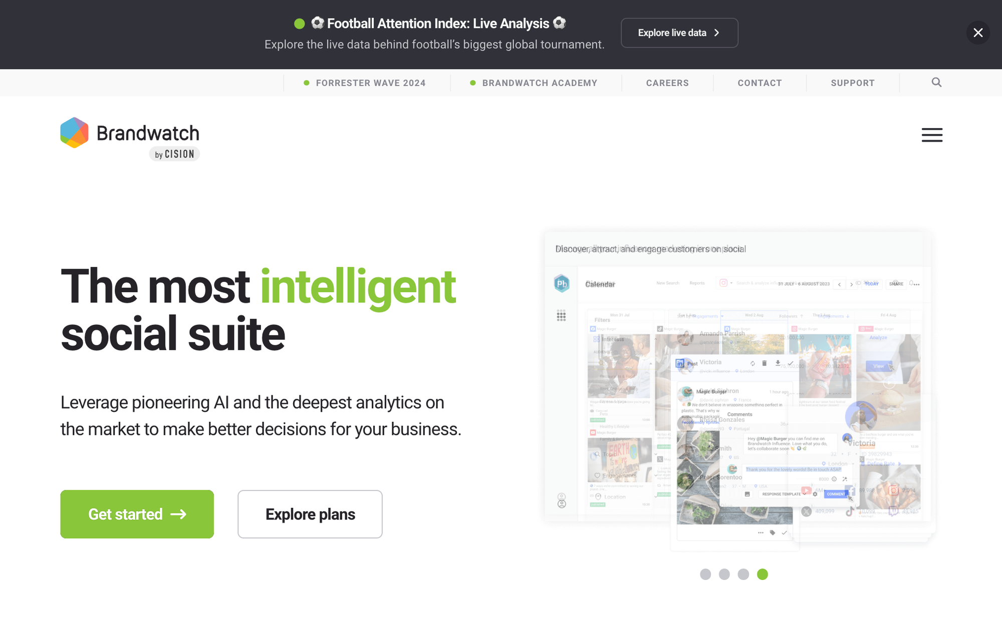 Best AI-powered PR tool - Brandwatch