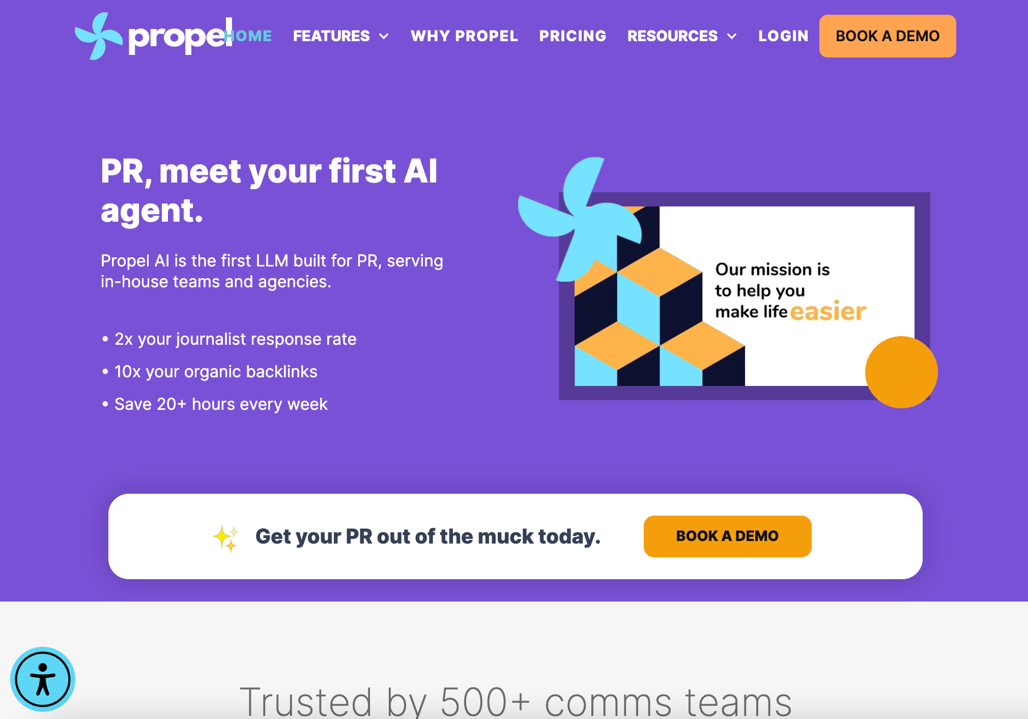 Best AI-powered PR tool - Propel PRM