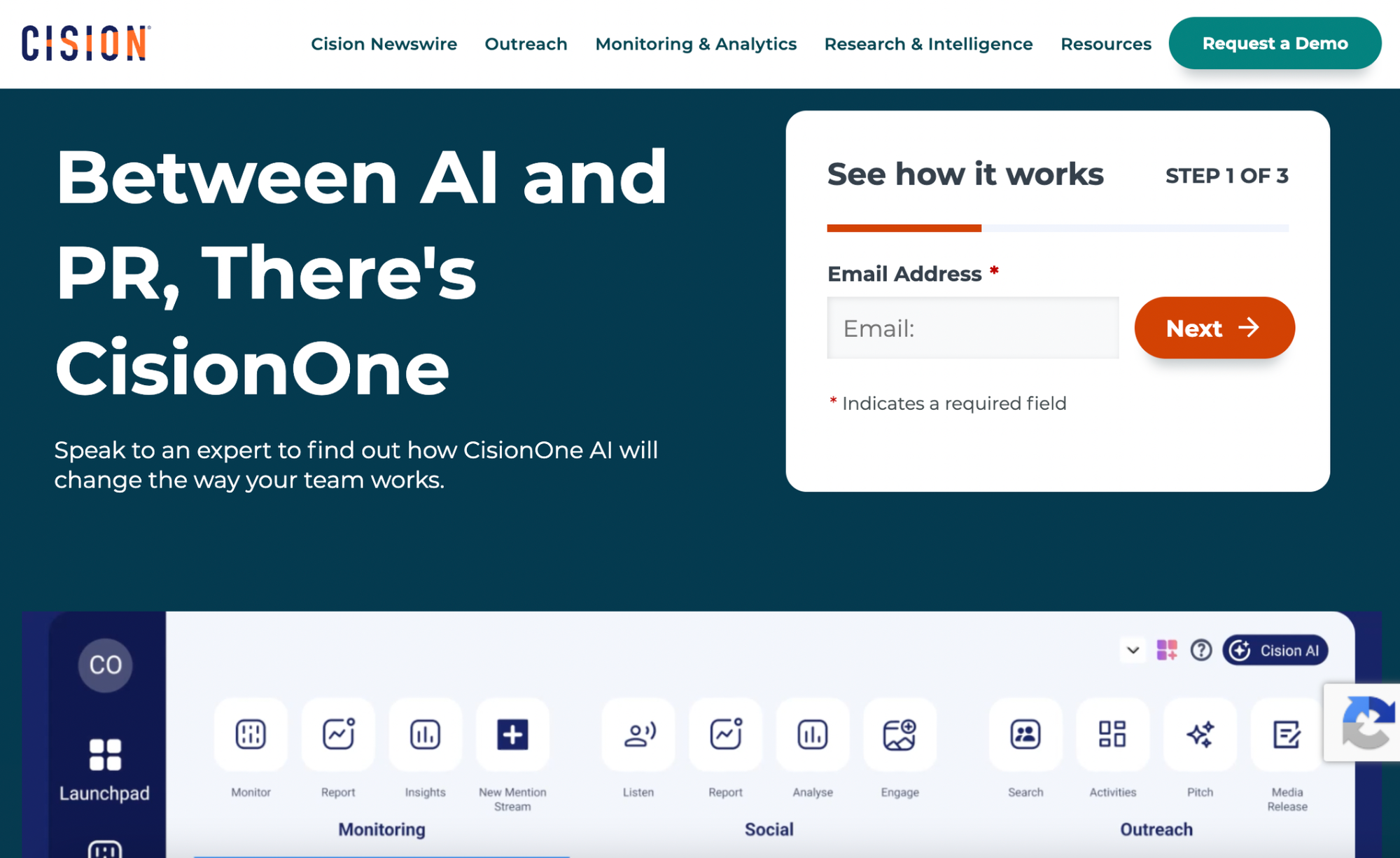 Best AI-powered PR tool - Cision
