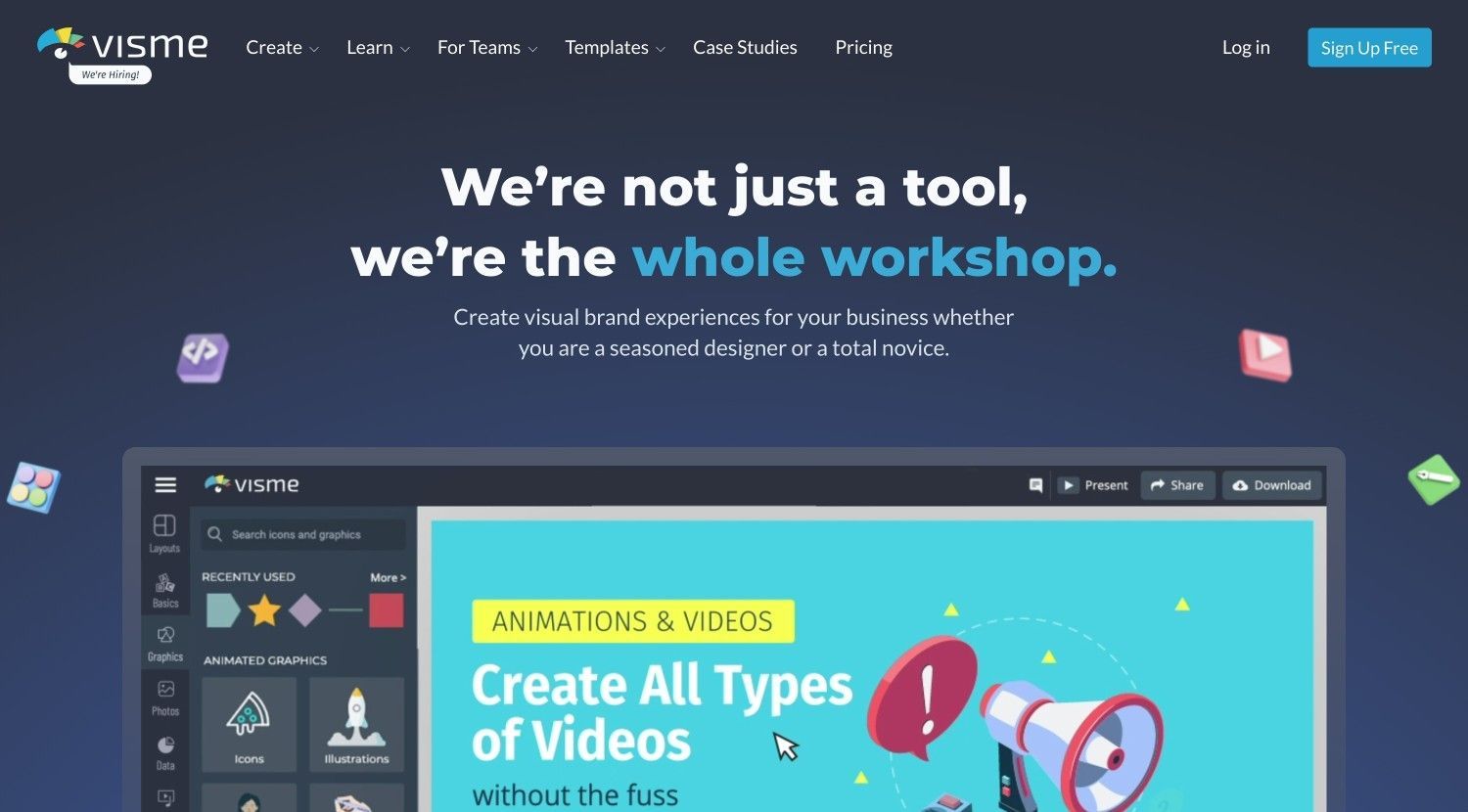 For marketers: Visme is a bootstrapped Canva competitor with more than 10M users