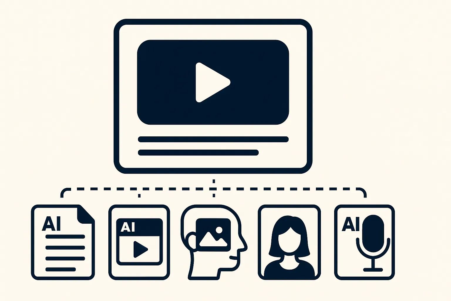 5 AI tools that handle 90% of YouTube content creation