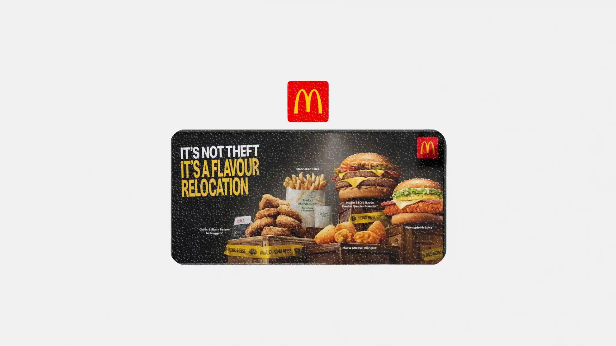 McDonald’s stages a global heist for UK menus