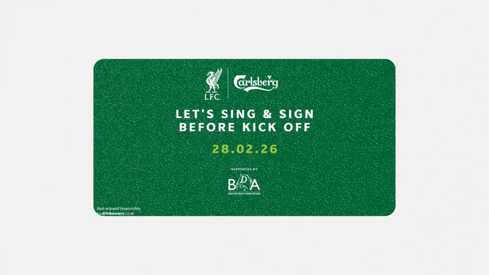 Liverpool FC teaches Anfield to sign “You’ll Never Walk Alone” in BSL to include deaf fans