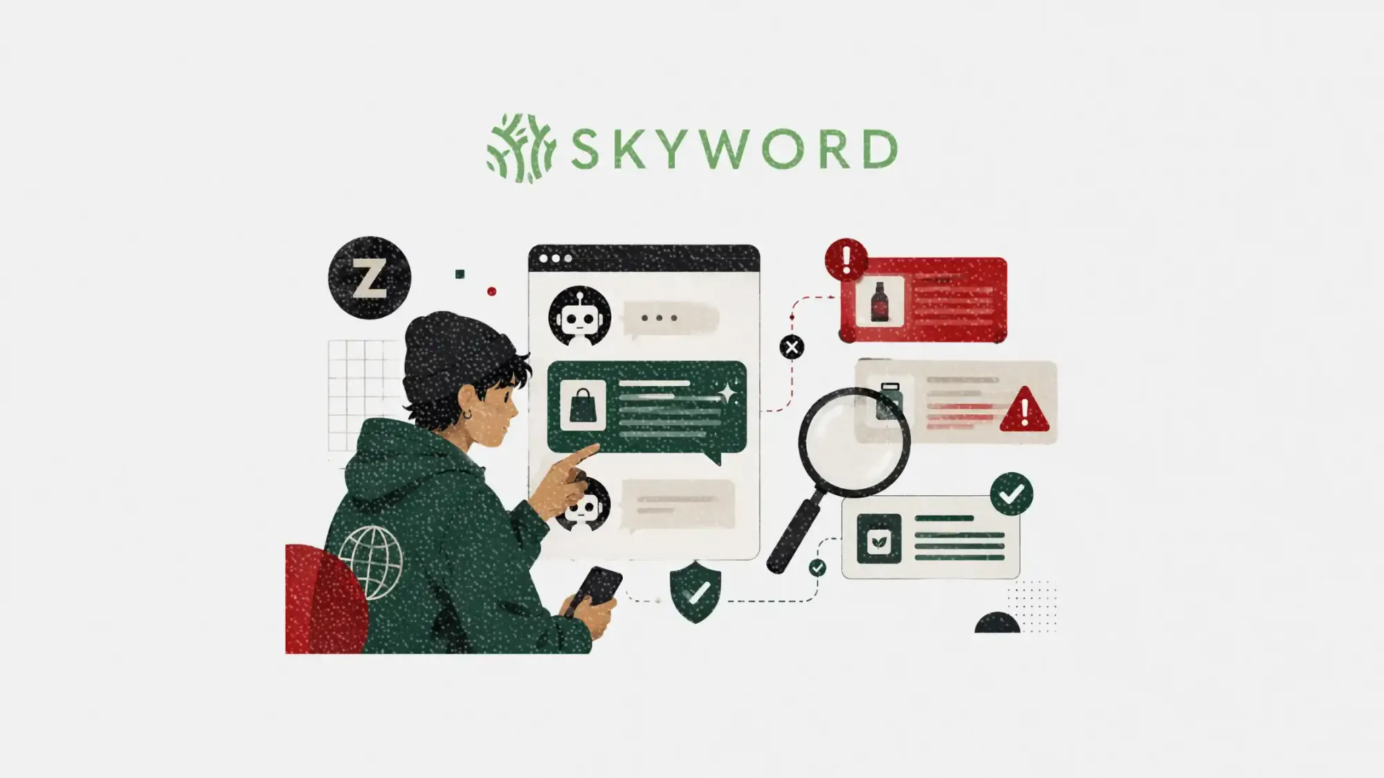 Gen Z uses AI more, but Skyword says they are also correcting it