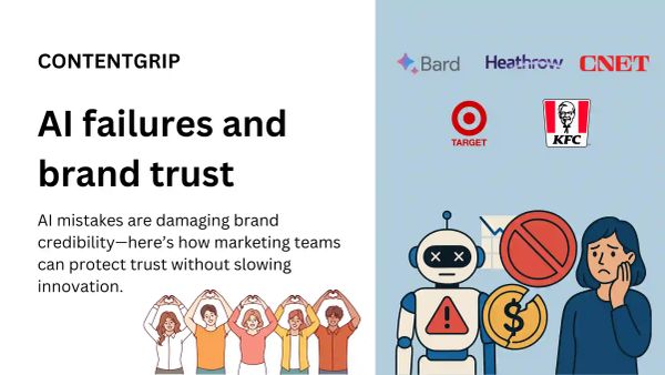 AI failures and brand trust