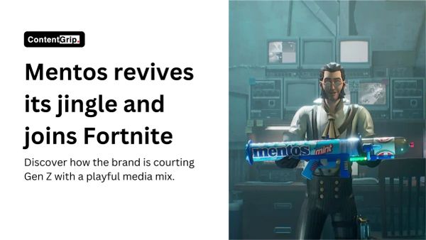 Mentos taps nostalgia and Fortnite game to reach Gen Z
