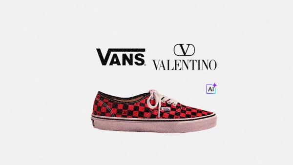 Valentino taps AI to elevate new Vans collab into surreal couture campaign