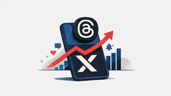 Threads overtakes X on mobile