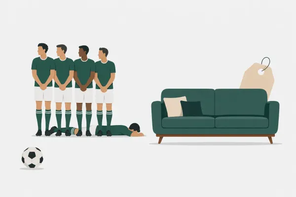 IKEA turns football’s “lying behind the wall” moment into sofa discounts