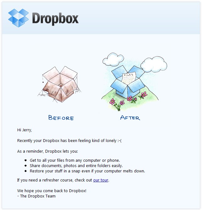 retarget inactive users - email marketing ideas