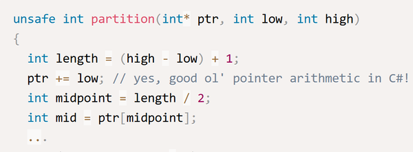 Safe zero-copy operations in C#