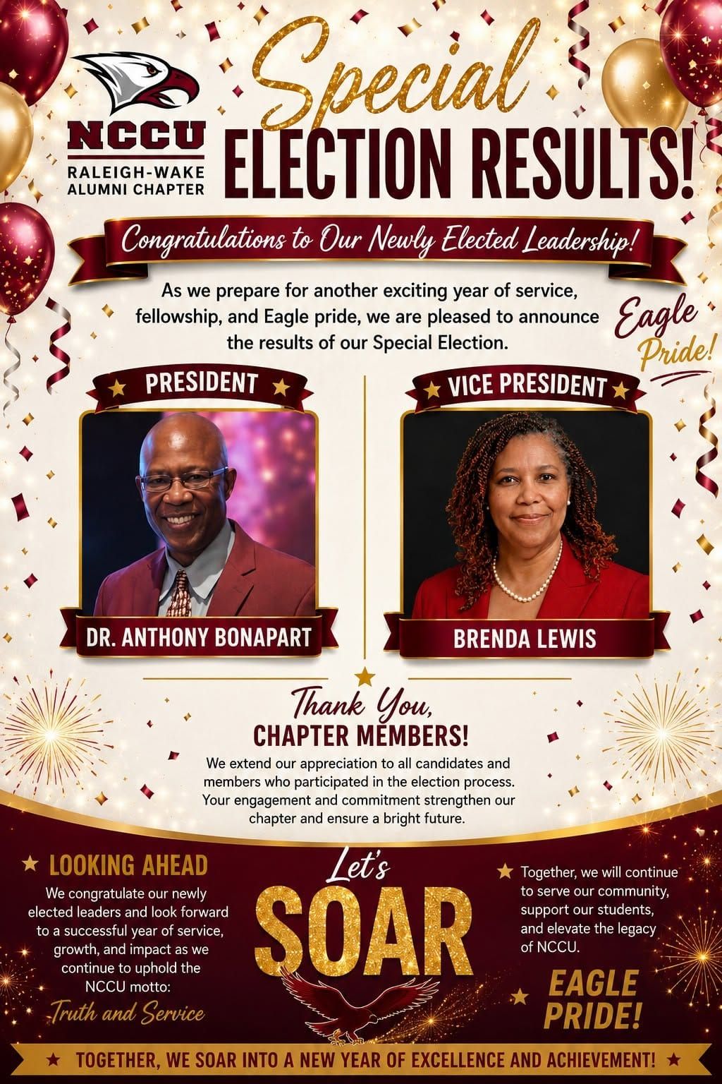 Raleigh-Wake NCCU Alumni Association Announces New Leadership Team