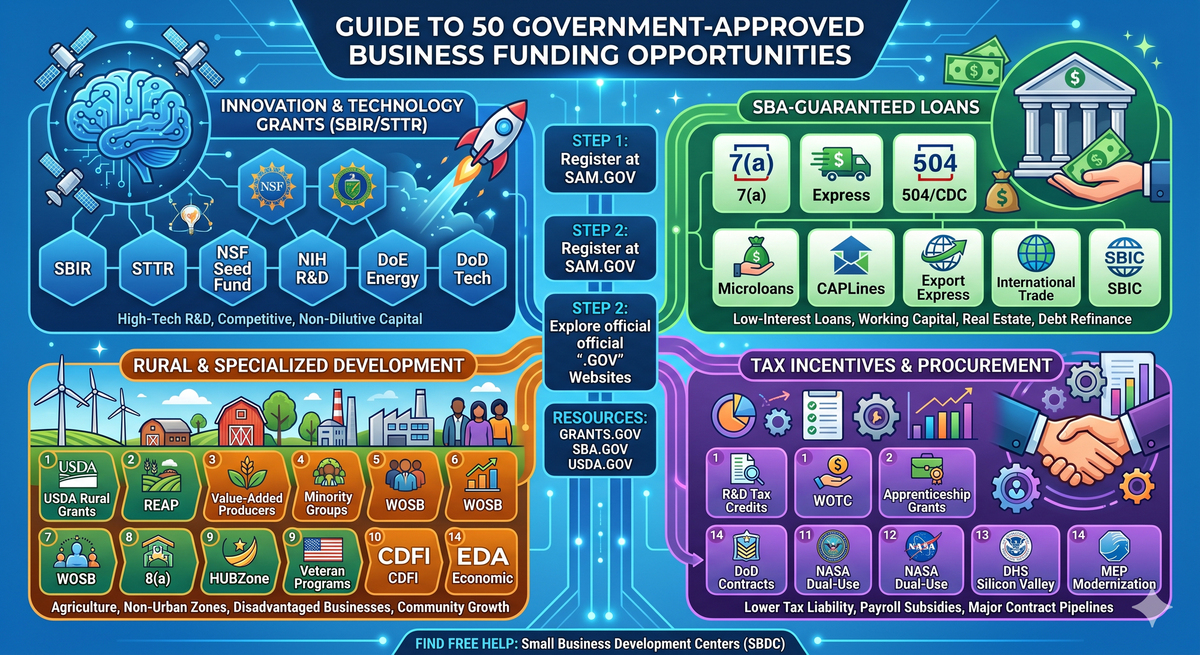 The Masterlist of Government-Approved Business Funding & Capital Programs