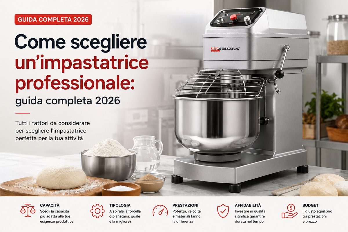 Come scegliere un'impastatrice professionale: guida completa 2026