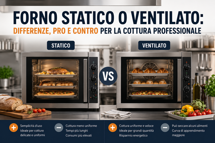 Forno statico o ventilato? Quale scegliere