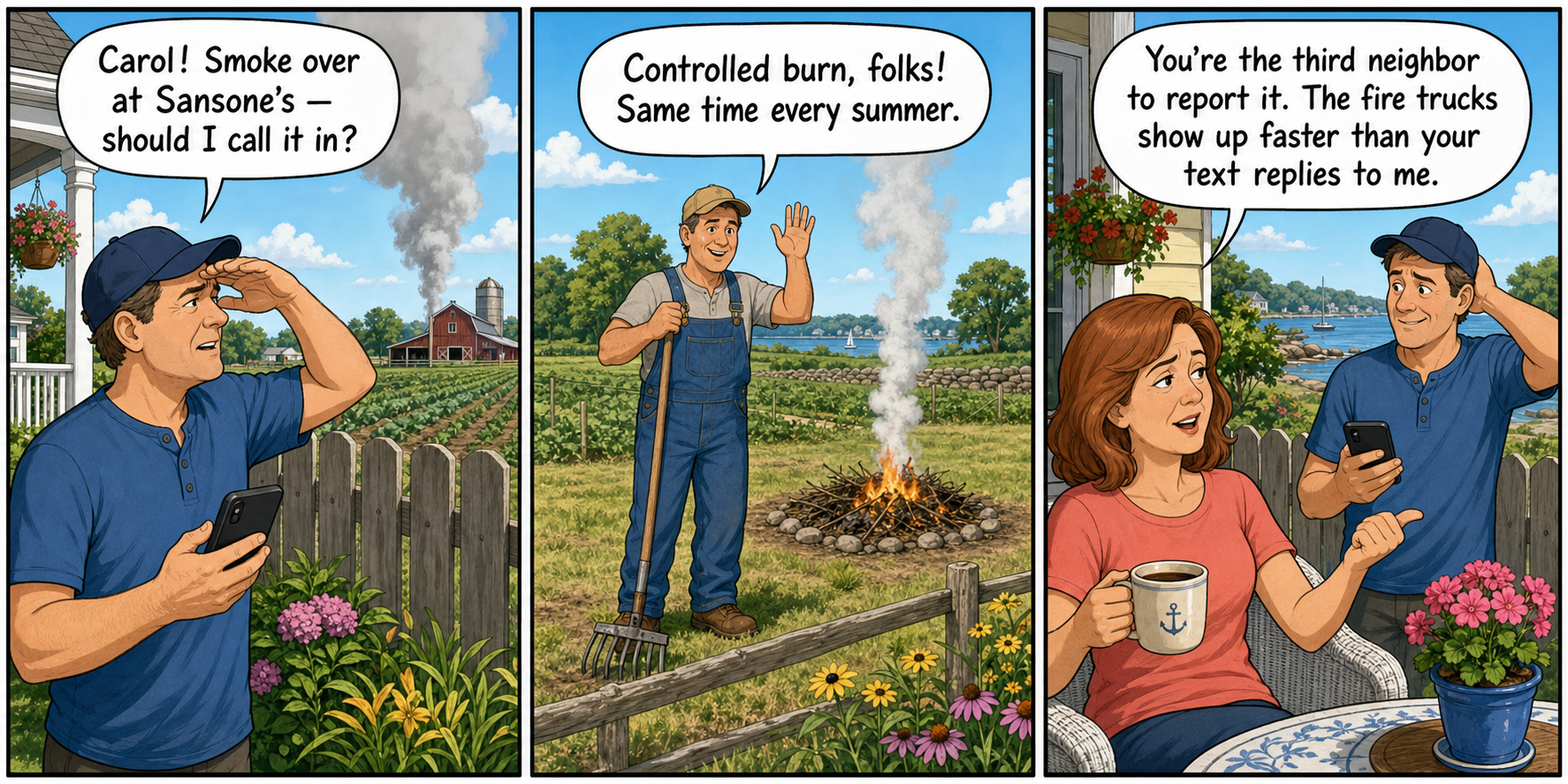 Town Pulse cartoon: Controlled Burnout