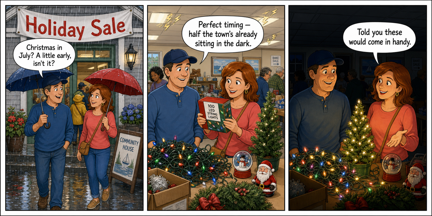 Town Pulse cartoon: Christmas in July, Storm Edition
