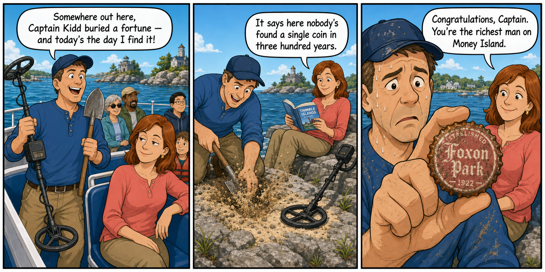 Town Pulse cartoon: Money Island Fever