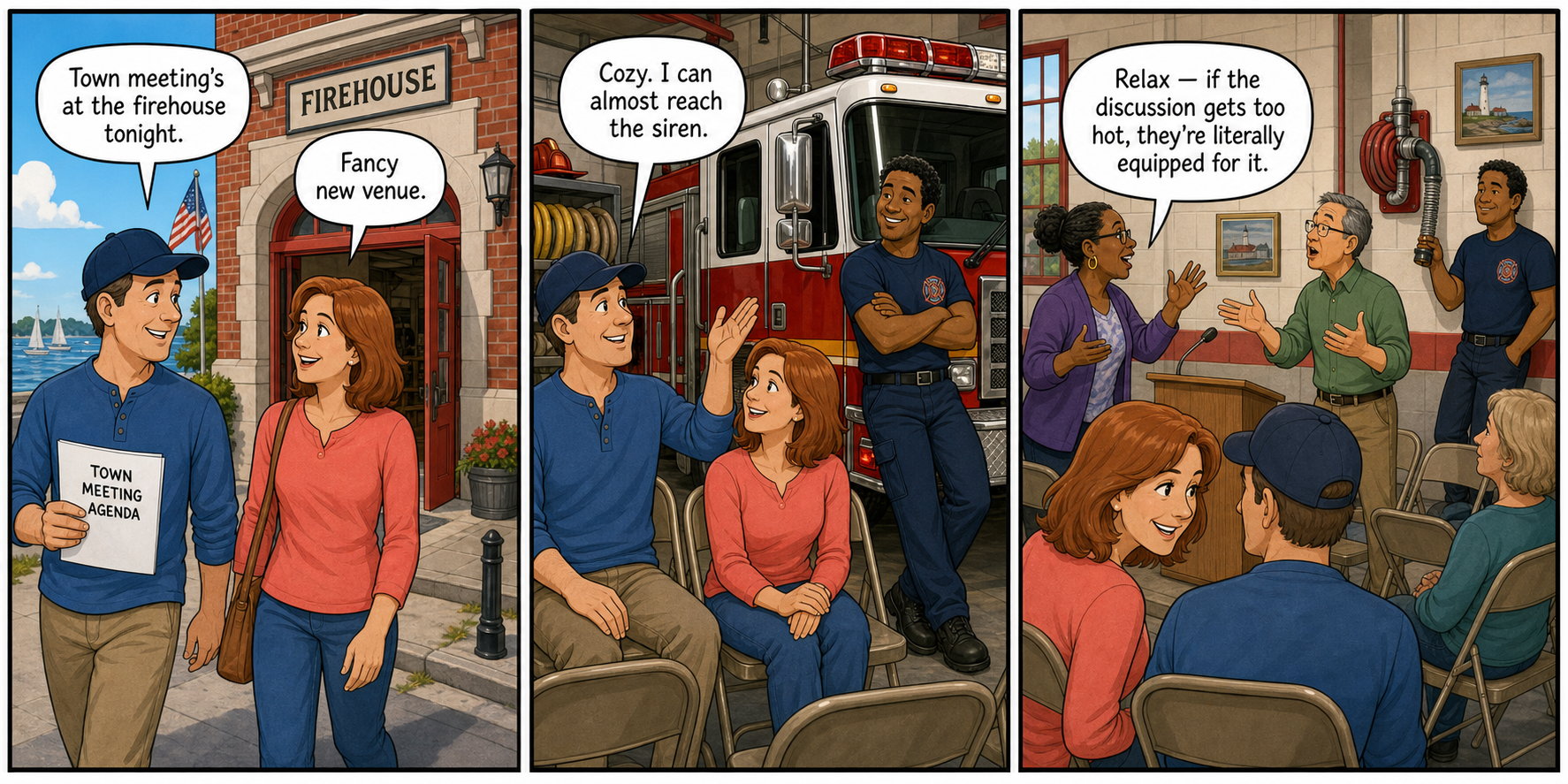 Town Pulse cartoon: RTM at the Firehouse