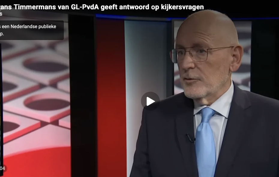 Aangifte tegen Frans Timmermans voor haatzaaien