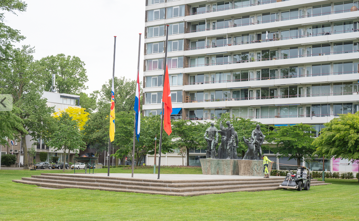 Koningsplein klaar voor Dodenherdenking