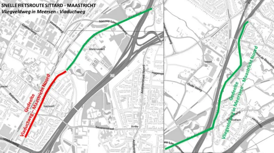 Snelle fietsroute naar Sittard in 2026 pas klaar