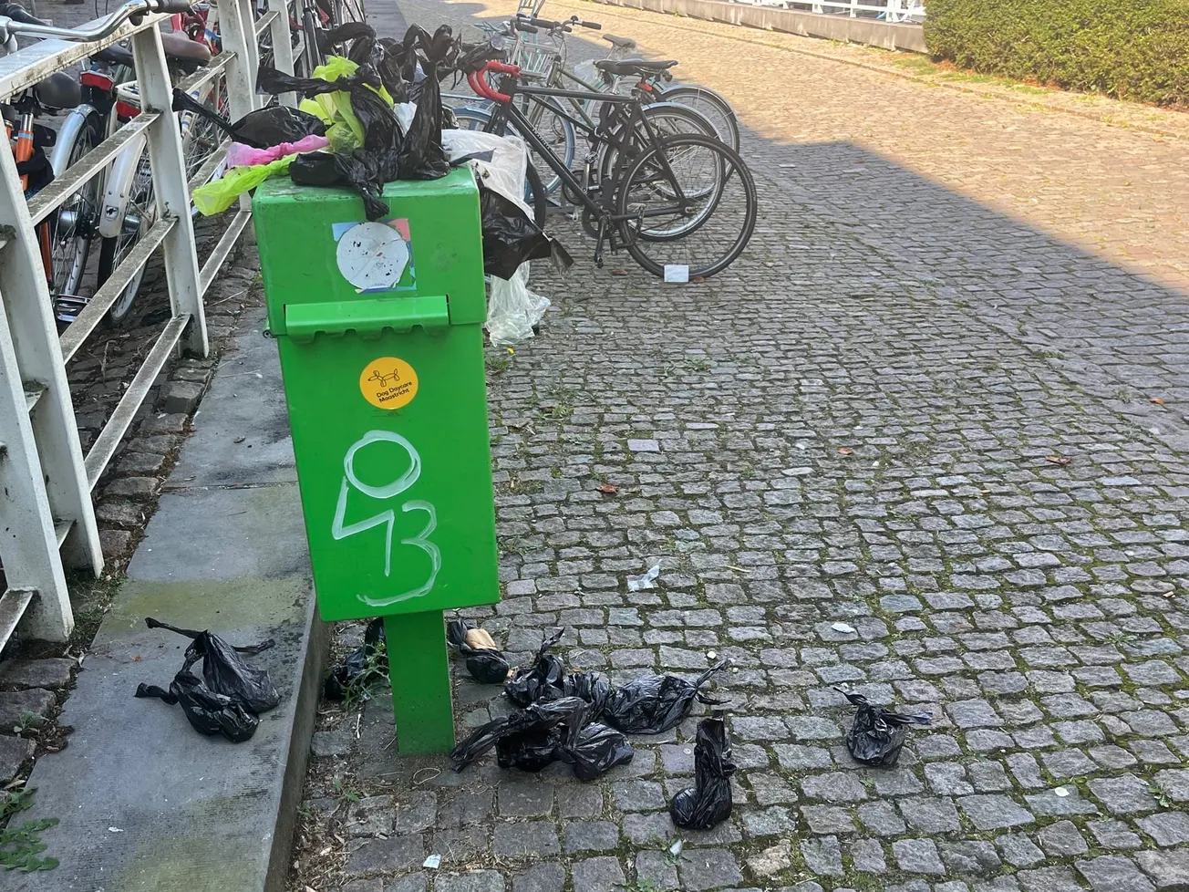 D'n drekmaan, dee geit stake'