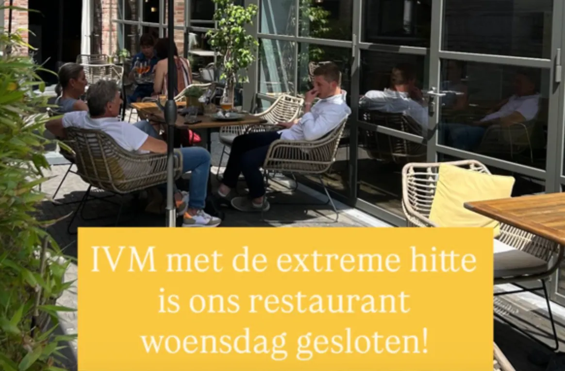 Horecazaken dicht om hitte